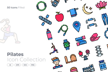 Pilates Filled Icon