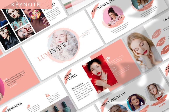 Luminate - Fashion Beauty Keynote Template