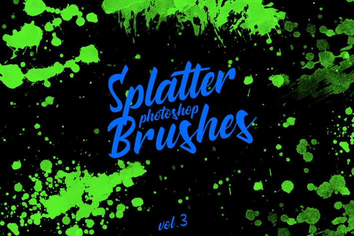 Splatter Stamp Photoshop Brushes Vol. 3