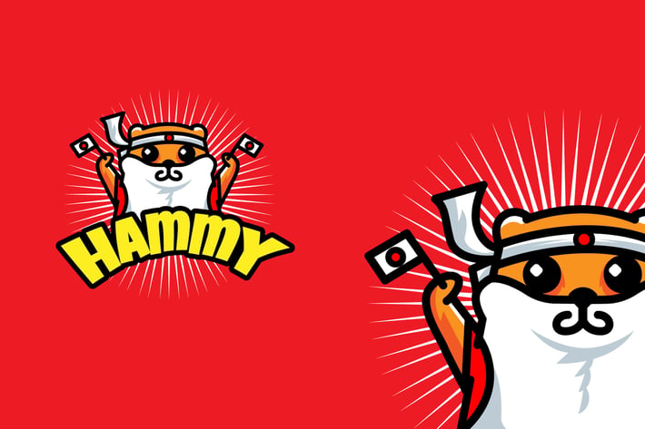 Hammy Nippon - Mascot & Esport Logo