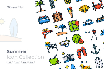 Summer Filled Icon