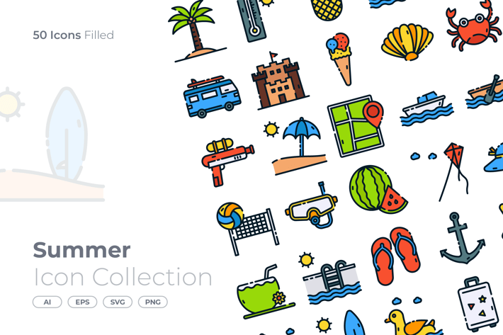 Summer Filled Icon