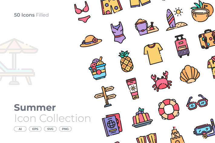 Summer Filled Icon
