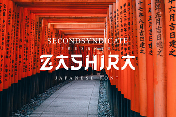 Zashira - Japanese Font