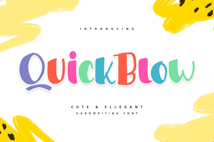 Quickblow | Qute & Ellegant Handwriting Font