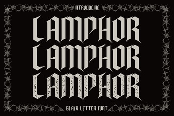 Lamphor - Black Letter Font