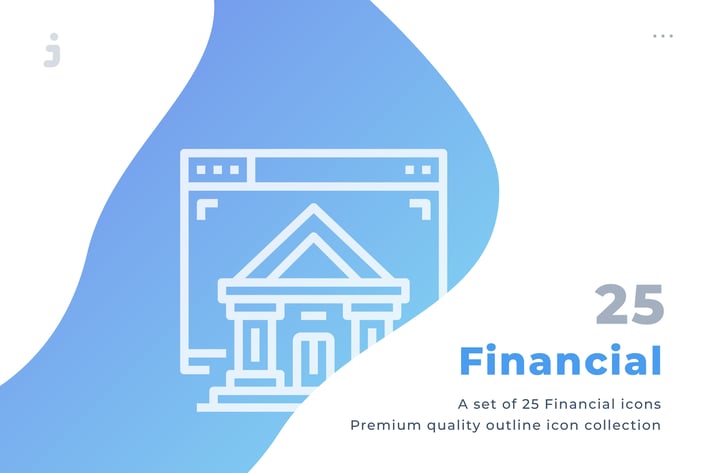 25 Financial icon set