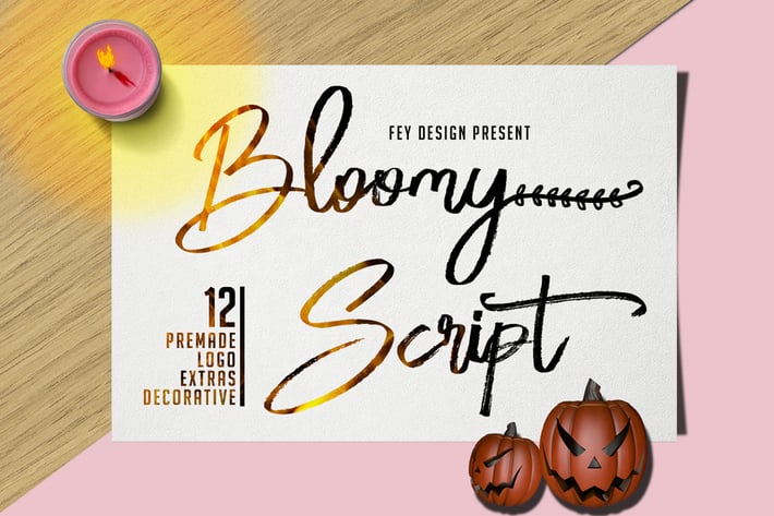 Bloomy Script - Handwritting Font