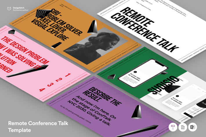 Remote Conference Speech Template Presentation