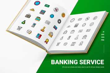 Banking & Atm - Icons