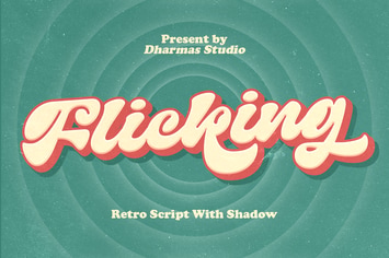 Flicking -  Retro Vintage Font