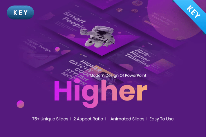 Higher Creative Startup Technology Keynote Templat