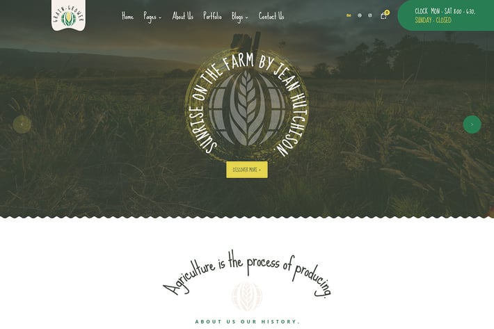 Grain Grower - Agriculture Farm & Farmers PSD Temp
