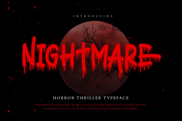 Nightmare Thriller Business Font