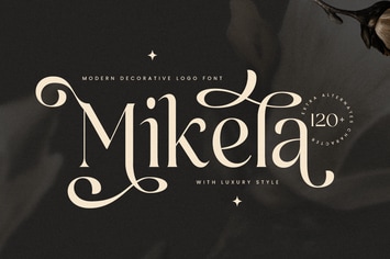 Mikela Curvy Font
