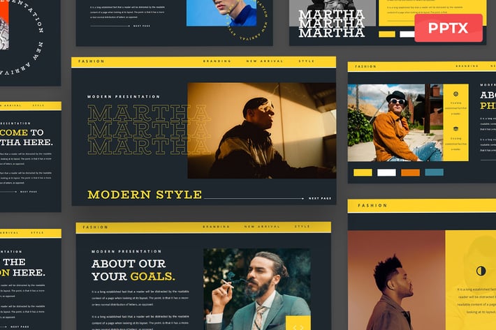 Martha - Fashion Powerpoint Presentation Template