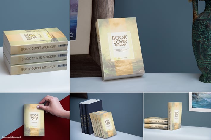 softcover Book Mock Ups