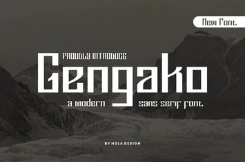 Gengako - Modern Sans Serif Font