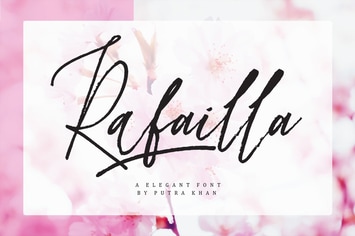 Rafailla Elegant Modern Calligraphy Brush Script