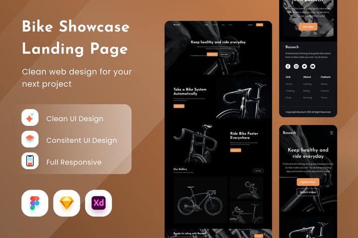 Bike Showcase Landing Page