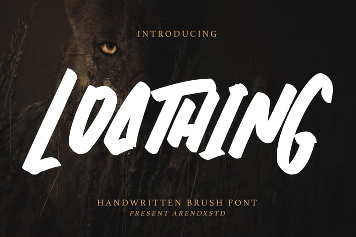 Loathing - Brush Font