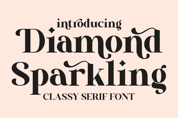 Diamond Sparkling Serif Font