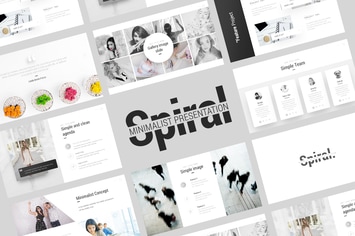 Spiral Minimalist Presentation Template