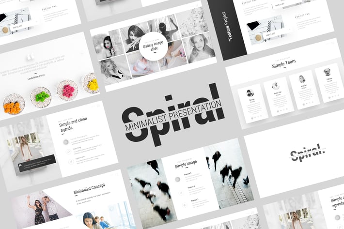 Spiral Minimalist Presentation Template
