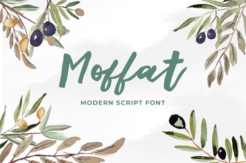 Moffat Modern Script Font