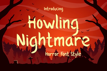 Howling Nightmare - Horror Font