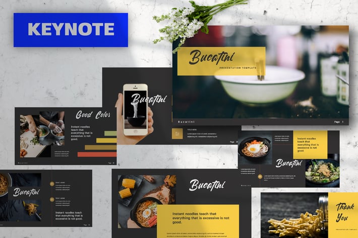 Bucatini Food Keynote Presentation