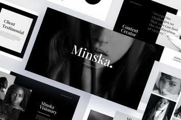 Minska - B&W Photography Keynote Template