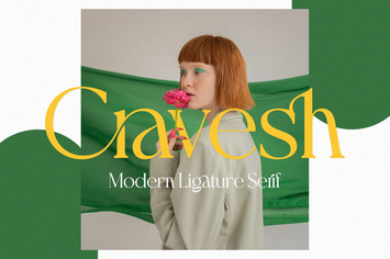 Cravesh - Ligature serif font