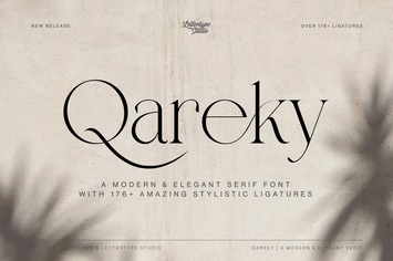 Qareky a Modern & Elegant Serif