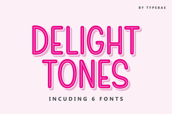 Delight Tones - Layered Display Font