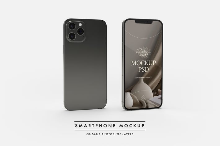 Smartphone showcase mockup