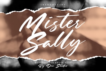 Mister Sally-Beautiful Handwritten Brush Font