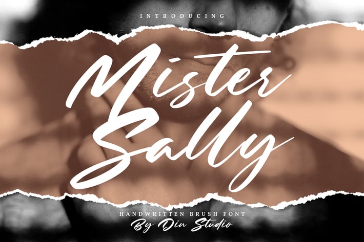 Mister Sally-Beautiful Handwritten Brush Font