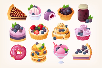Blueberry desserts