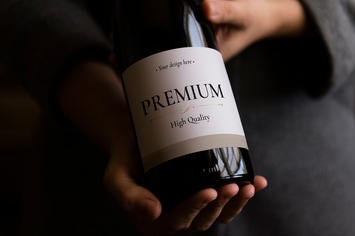Wine Bottle Mockup
