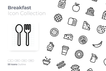 Breakfast Outline Icon