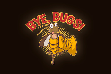 Cartoon Pest Control Mascot Logo