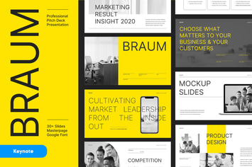 BRAUM - Business Pitch Deck Keynote Template