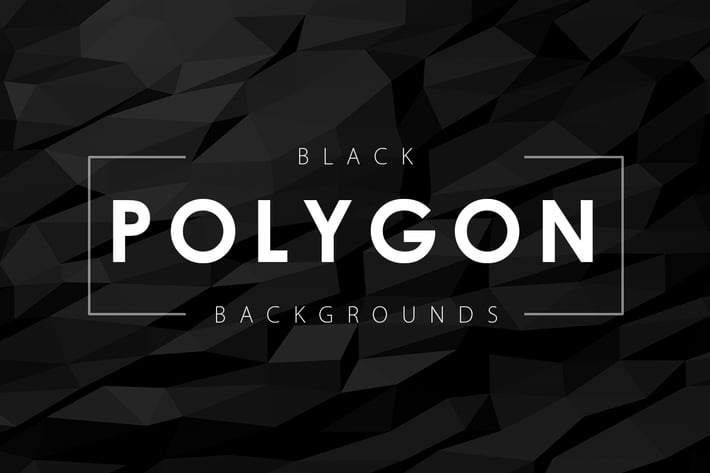 12 Black Polygon Backgrounds