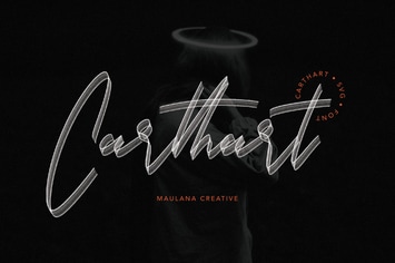 Carthart SVG Brush Font