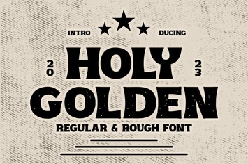 Holy Golden  - Bold Retro And Classic Font