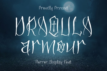 Draqula Armour Horror Display Font