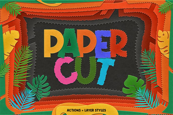 Paper Cutout Photoshop Action