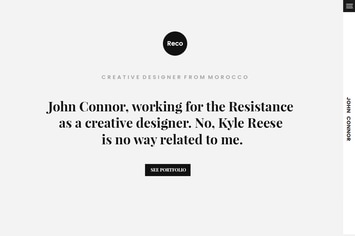 Reco Personal Portfolio HTML Template
