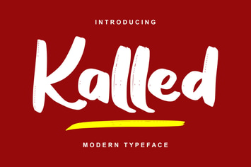 Kalled | Modern Typeface Script Font